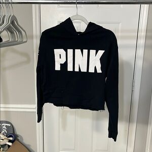 PINK Victoria's Secret Black Crop Top
